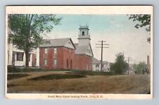 Troy NH-New Hampshire, South Main Street Looking North, Vintage c1918 Postcard picture