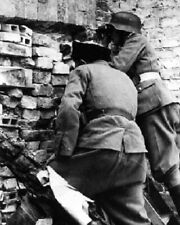 Cossack and German soldiers fighting during Warsaw Uprising 8x10 WWII Photo 535a picture