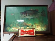 Vintage Budweiser Big Mouth Bass Beer Lighted Sign 20