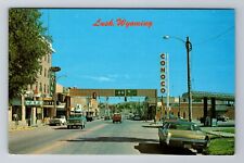 Lusk WY-Wyoming, East Central Hub, Antique, Vintage Souvenir Postcard picture