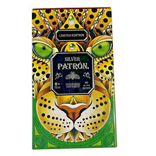 Patron Silver Tequila Limited Edition Peacock Jaguar Empty Tin Box Collectibles picture