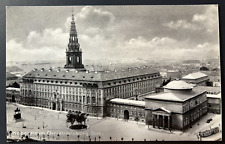 Old Postcard COPENHAGEN DENMARK CHRISTIANSBORG CASTLE RPPC Real Photo 1910-1920 picture