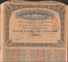 Société des VASELINES de l'ILE d'ELLE (SOLD 85) (U) picture