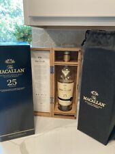 Macallan 25yr Scotch Empty Bottle,Wooden Box,Bag&Box Annual 2018 Release picture