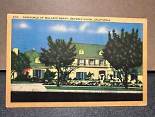 Residence of Wallace Beery, Beverly Hills California, 1930 USA Unposted Postcard picture