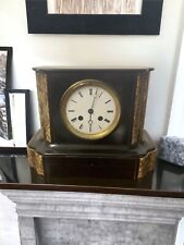 Outstanding Victorian French Maker Architectural Marble Mantle Clock picture
