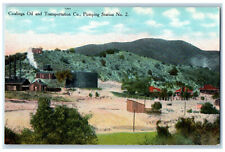 c1910 Coalinga Oil and Transportation Co. Pumping Station No. 2 CA Postcard picture