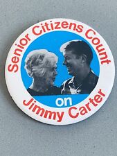 Vintage 1976 “Senior Citizens Count On Jimmy Carter”  3