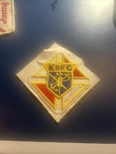 Vintage Knights of Columbus K of C Red White Blue Patch picture