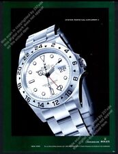 2005 Rolex Explorer II watch large color photo vintage print ad picture
