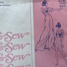 Stretch & Sew 1525 Party Dress Round Collar Ruffle Long Sleeve UNCUT FF picture