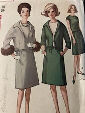 Vintage Simplicity Pattern 5151 Suit and Overblouse Cut Size 14 circa 1960s picture