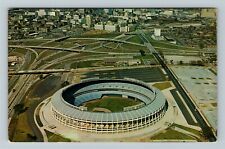 Atlanta GA-Georgia, Atlanta Stadium, Aerial View Vintage Souvenir Postcard picture