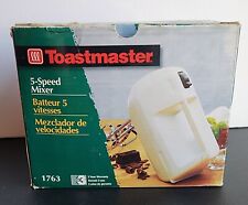 Vintage Toastmaster 5-Speed Handheld Mixer 1763 Tested Working + Instructions picture