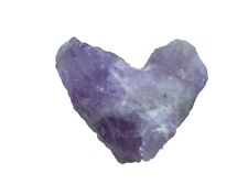 Raw heart shaped amethyst chunk picture