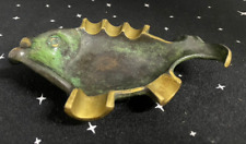 Vintage Bronze Fish Shaped Ashtray 5