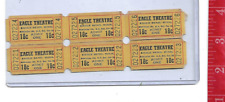 original Vintage lot Eagle 18c Theatre Tickets DEFENSE TAX Minnesota OLD picture