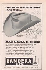 Bandera Hats Dakota Series Fort Worth Texas 1962 Vintage Magazine Print Ad picture