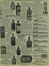 Dr. Lyon's Sanative Tooth Paste Sears Roebuck Vintage Advertisement Catalog Page picture