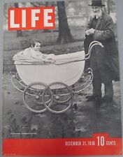 DEC 21 1936, 5TH ISSUE, COMPLETE LIFE MAGAZINE, LONDON FIRE, TATTOOING, SANTA AD picture