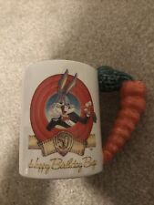 HAPPY 50TH BIRTHDAY BUGS BUNNY MUG's BY APPLAUSE (WARNER BROS 1989) picture