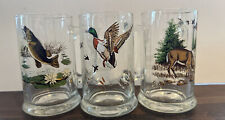 3 Old Style Beer Collector Series Mugs Fishing Deer Duck Hunting Sportsman 1 2 4 picture