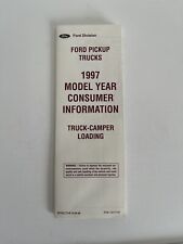 1997 FORD Model Year Truck-Camper Loading Consumer Information Brochure picture