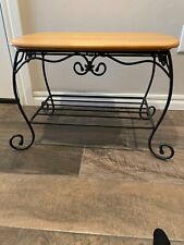 LONGABERGER Wrought Iron Treasures Stand & Woodcrafts Shelf picture