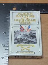 C1 Famous Battles Of The Civil War Card Game playing 1995 US Games systems  picture