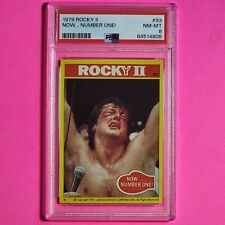 1979 Rocky II Movie Card #93 Now Number one Sylvester Stallone RC PSA 8 Nm-Mt picture