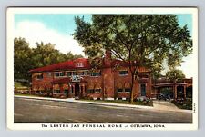 Ottumwa IA-Iowa, The Lester Jay Funeral Home, Vintage c1930 Postcard picture