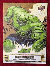 2022 UD Marvel Beginnings First Draft Sketch Card Abomination by Jomar Bulda 1/1 picture