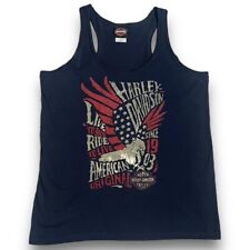 Harley Davidson Navy Tank Top Size Xl Racer Back picture