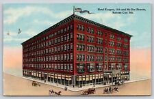 Kansas City MO-Missouri, Hotel Kupper Building, Antique, Vintage 1916 Postcard picture