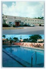 Miami Florida FL Postcard Casa Grande Motel Exterior Swimming Pool Scene c1960's picture