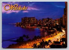 View Of Waikiki Hotels Posted 2009 Hawaii Postcard picture