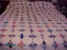 VTG  Colorful The Kite Quilt Quilt TOP picture