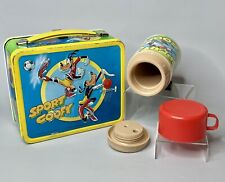 1983 Sport Goofy Metal Lunch box by Alladin w/thermos, used. picture