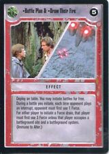 Star Wars CCG Coruscant Rare Battle Plan & Draw Their Fire picture