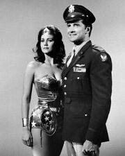 Wonder Woman TV Lynda Carter in uniform Lyle Waggoner as Steve 24x36 Poster picture