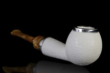 Large Meerschaum Pipe 925 double silver smoking tobacco with case MD-108 picture