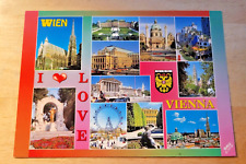 Postcard Austria I Love Wien Multi View picture