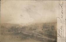 1914 RPPC Cogan House,PA View of small town,roads Lycoming County Pennsylvania picture