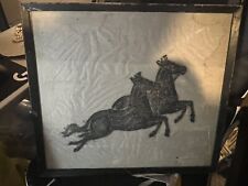VINTAGE TEMPLE RUBBING TWO HORSE picture