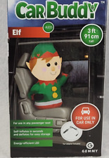 3 Foot Christmas ELF Car Buddy Airblown LED Inflatable Gemmy NEW picture