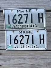 Maine 1985 Pair License Plate #16271H picture