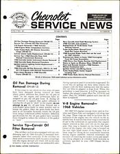 Chevrolet Service News - March 1968 Chevelle Camareo Corvette picture