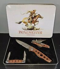 Winchester Limited Edition 3 Piece Knife Set in Tin **Read** picture