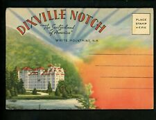 Postcard Folder New Hampshire NH Dixville Notch White Mountains Balsams Linen picture