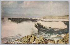 State View~Point Lobos State Park California~White-Capped Waves~Vintage Postcard picture